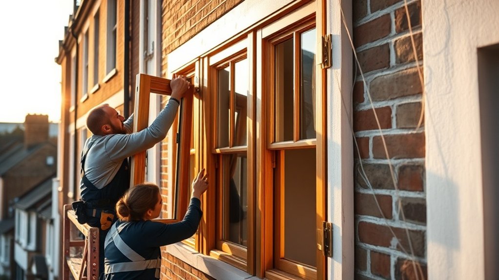 Wooden Window Installation Sutton
